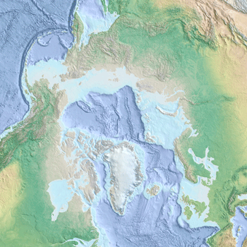 Arctic oceans basemap