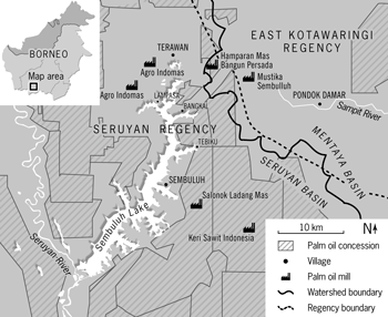 Competing water claims in biofuel feedstock operations in Central Kalimantan