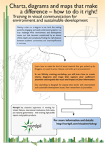 Marketing flyer:Charts, diagrams and maps that make a difference – how to do it right! - Training in visual communication for environment and sustainable development