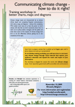 Marketing flyer: Brussels climate change visual communication workshop