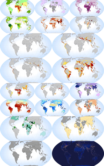Maps for Världens Länder