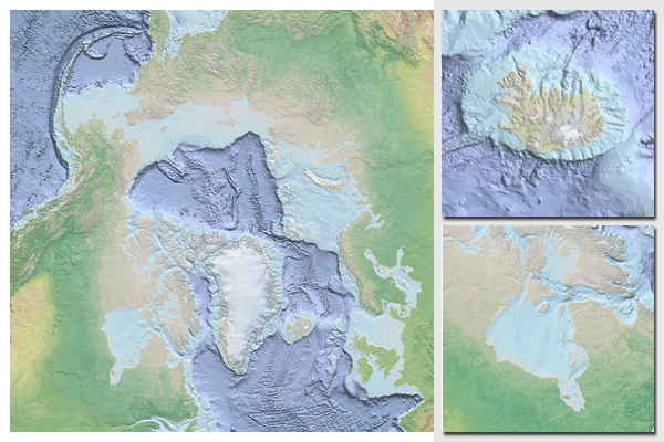 Arctic ocean basemap